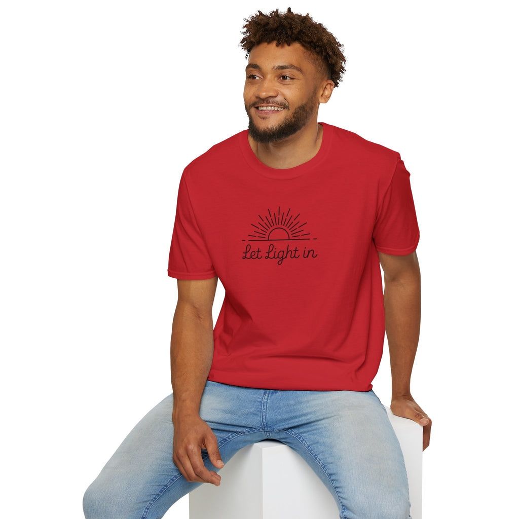Let Light In Unisex Softstyle T-Shirt – Bright & Inspirational Casual Wear