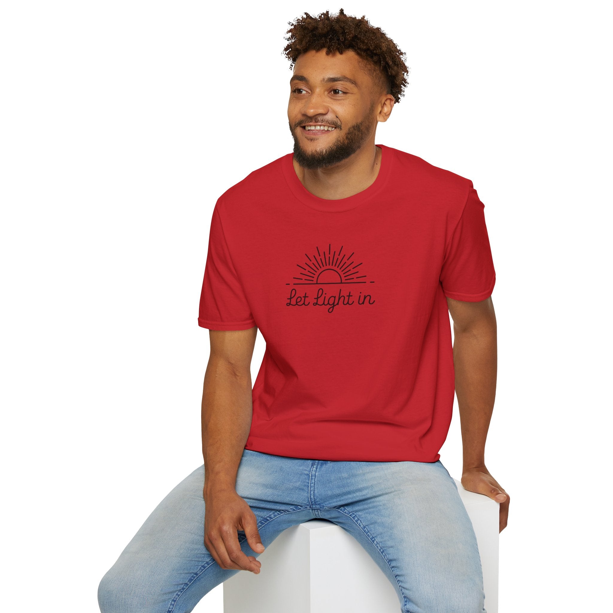 Let Light In Unisex Softstyle T-Shirt – Bright & Inspirational Casual Wear