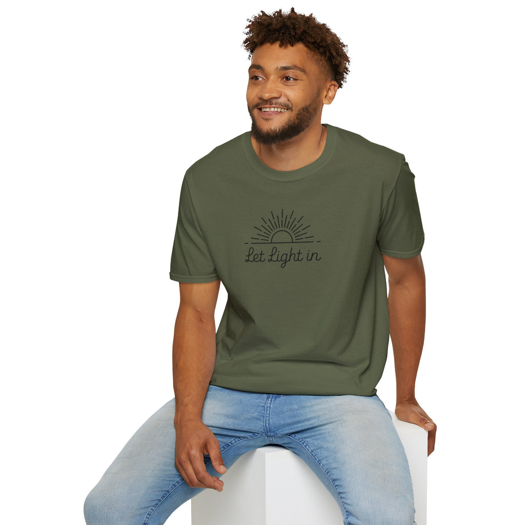 Let Light In Unisex Softstyle T-Shirt – Bright & Inspirational Casual Wear