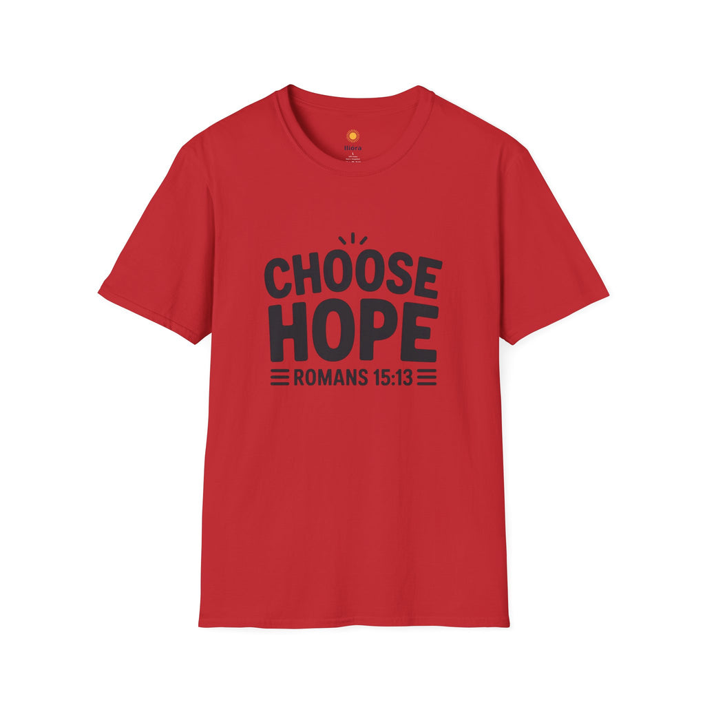Choose Hope Unisex Softstyle T-Shirt - Inspirational Christian Tee