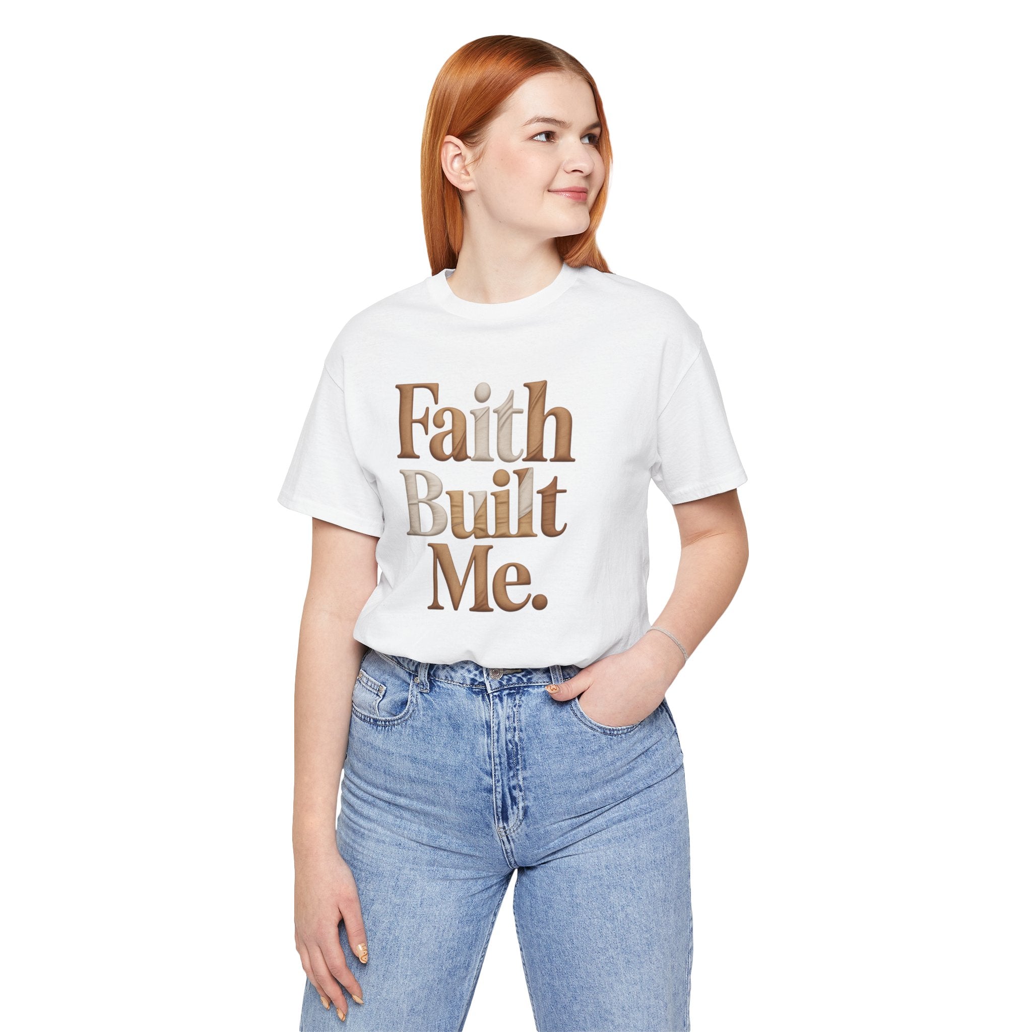 Faith Built Me Women Short Sleeve Tee