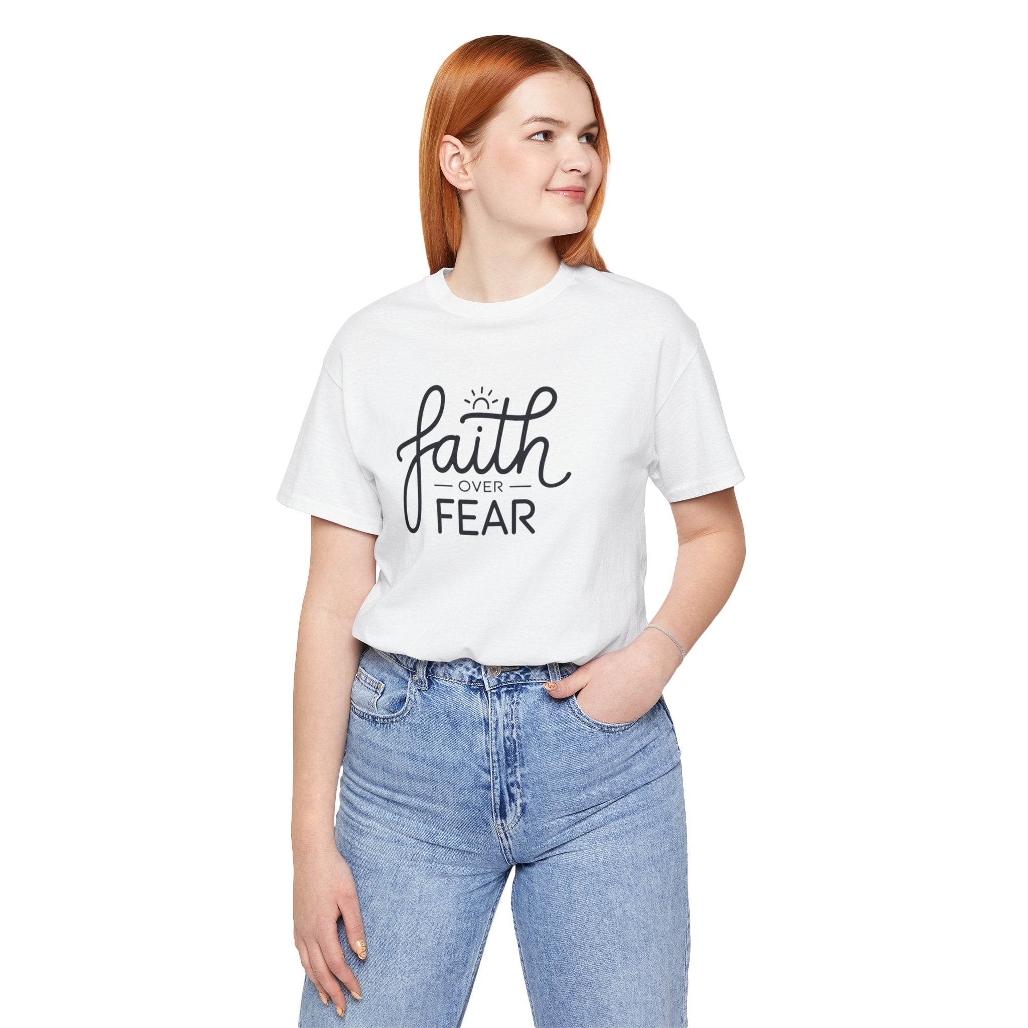 Faith Over Fear Women's Jersey T-Shirt