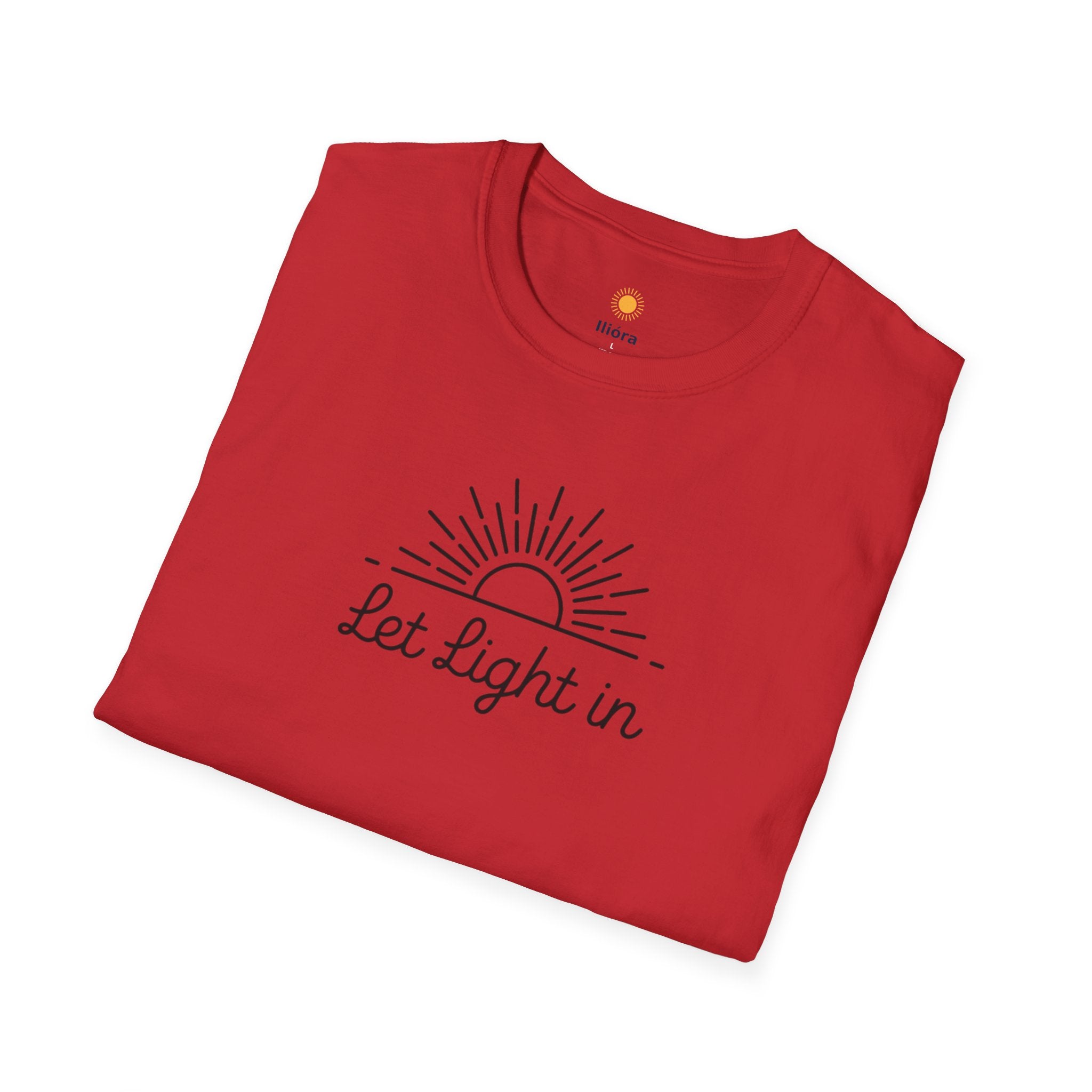 Let Light In Unisex Softstyle T-Shirt – Bright & Inspirational Casual Wear