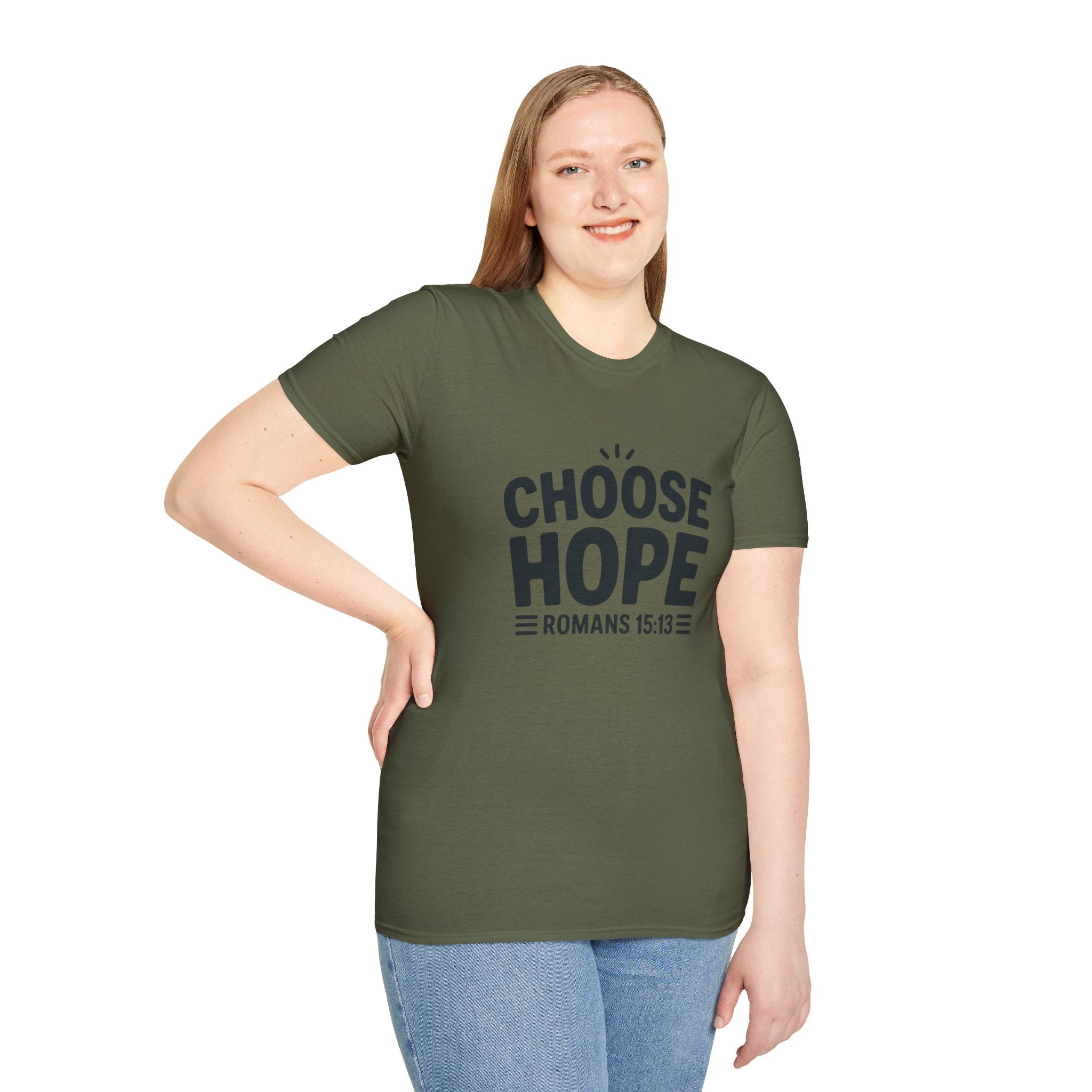 Choose Hope Unisex Softstyle T-Shirt - Inspirational Christian Tee