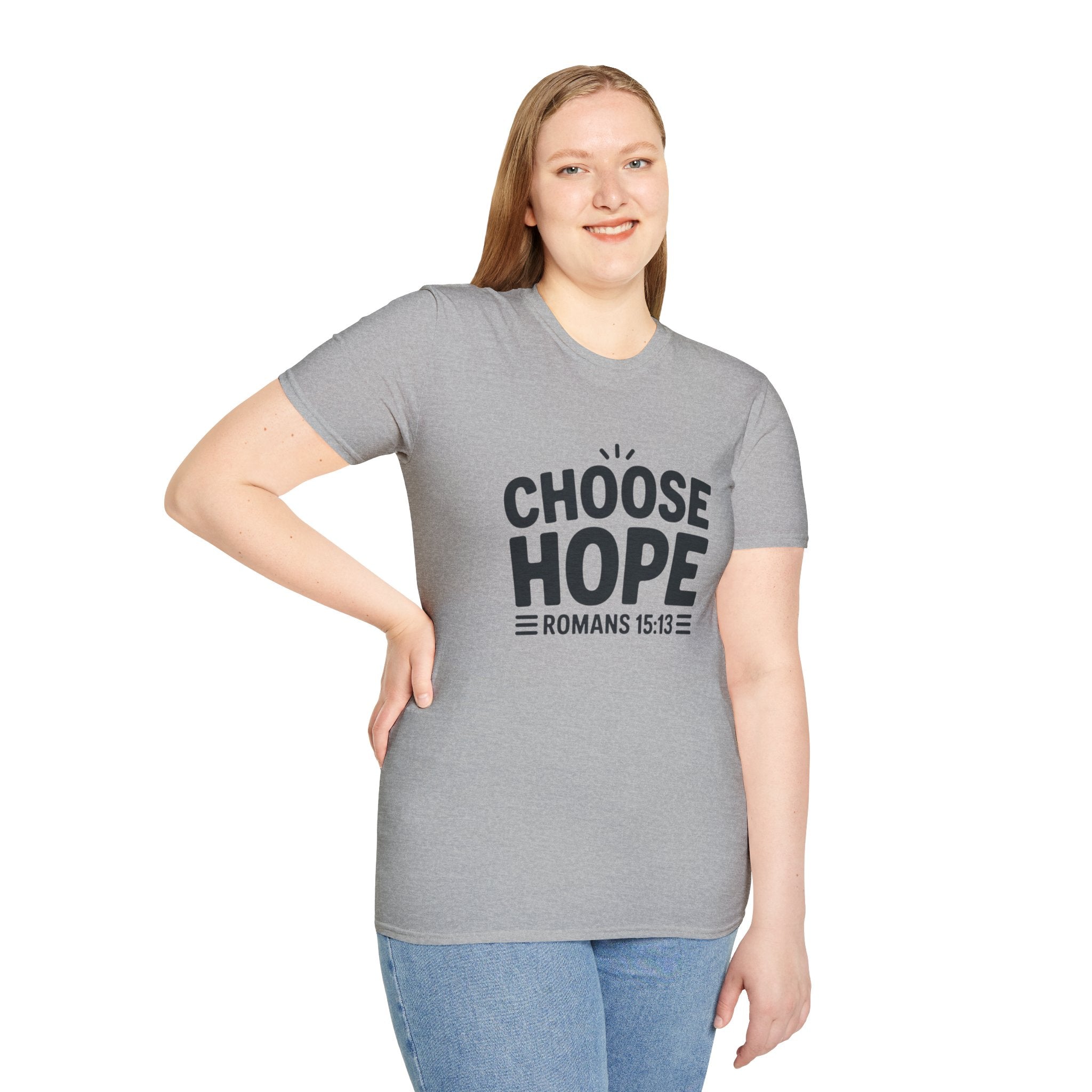 Choose Hope Unisex Softstyle T-Shirt - Inspirational Christian Tee