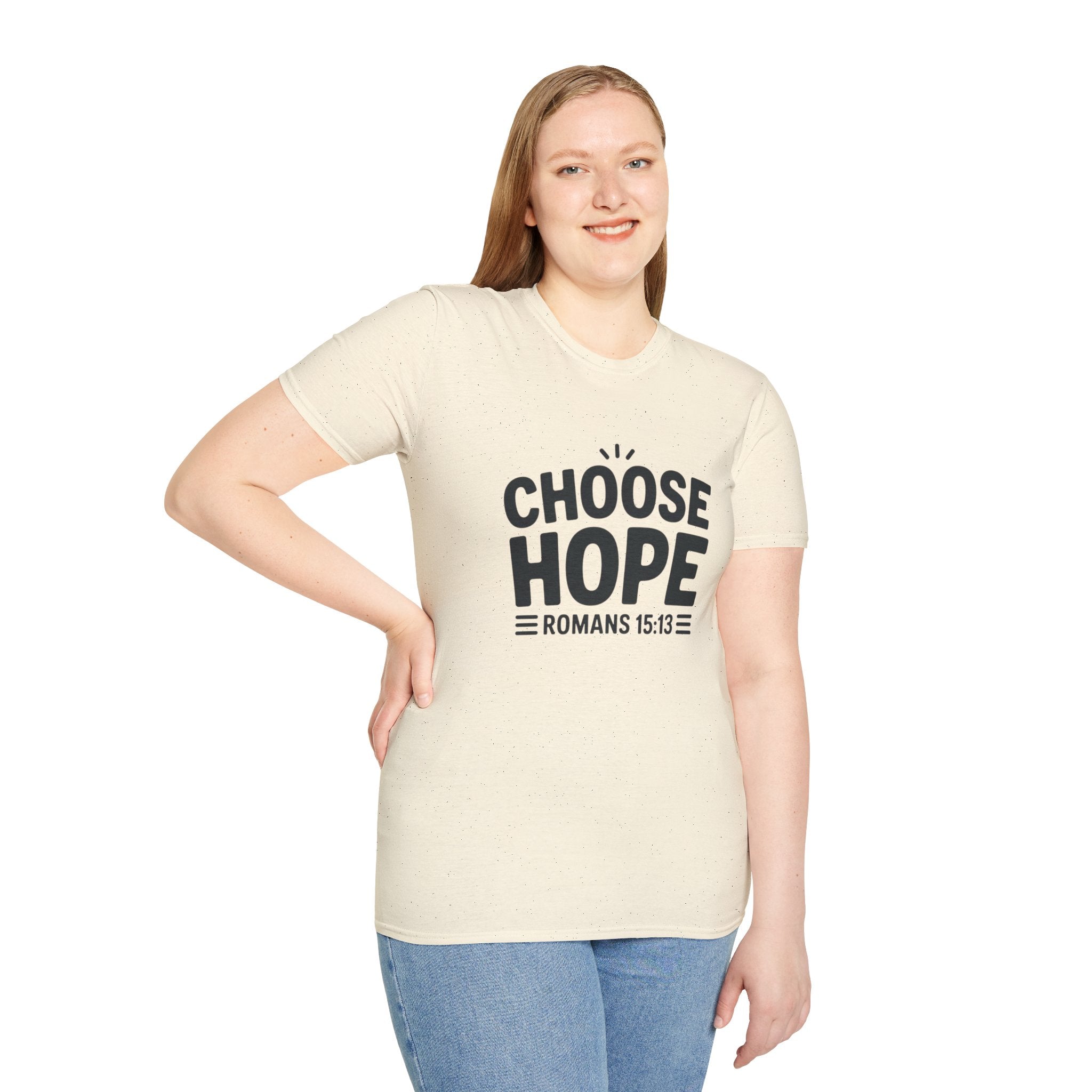 Choose Hope Unisex Softstyle T-Shirt - Inspirational Christian Tee