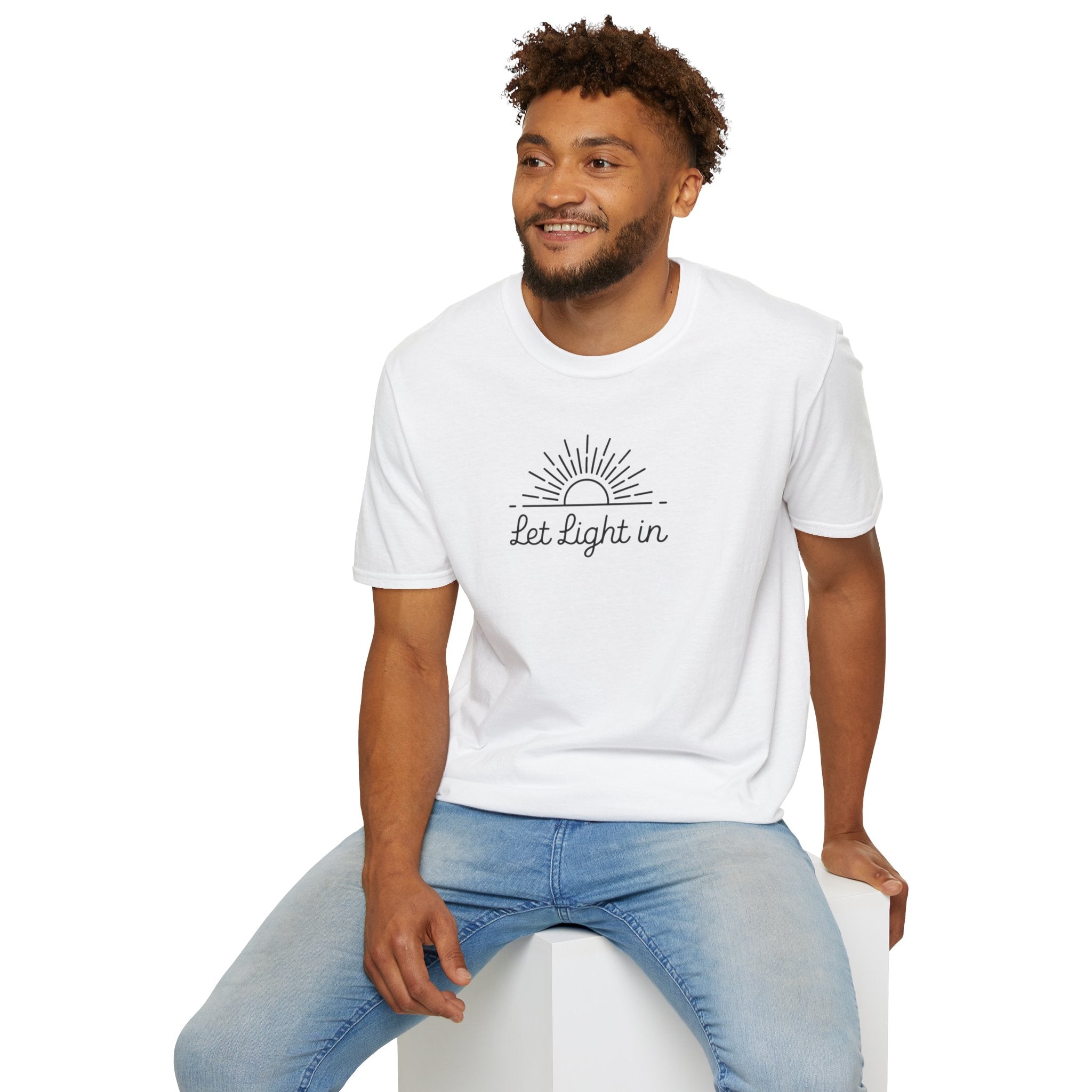 Let Light In Unisex Softstyle T-Shirt – Bright & Inspirational Casual Wear