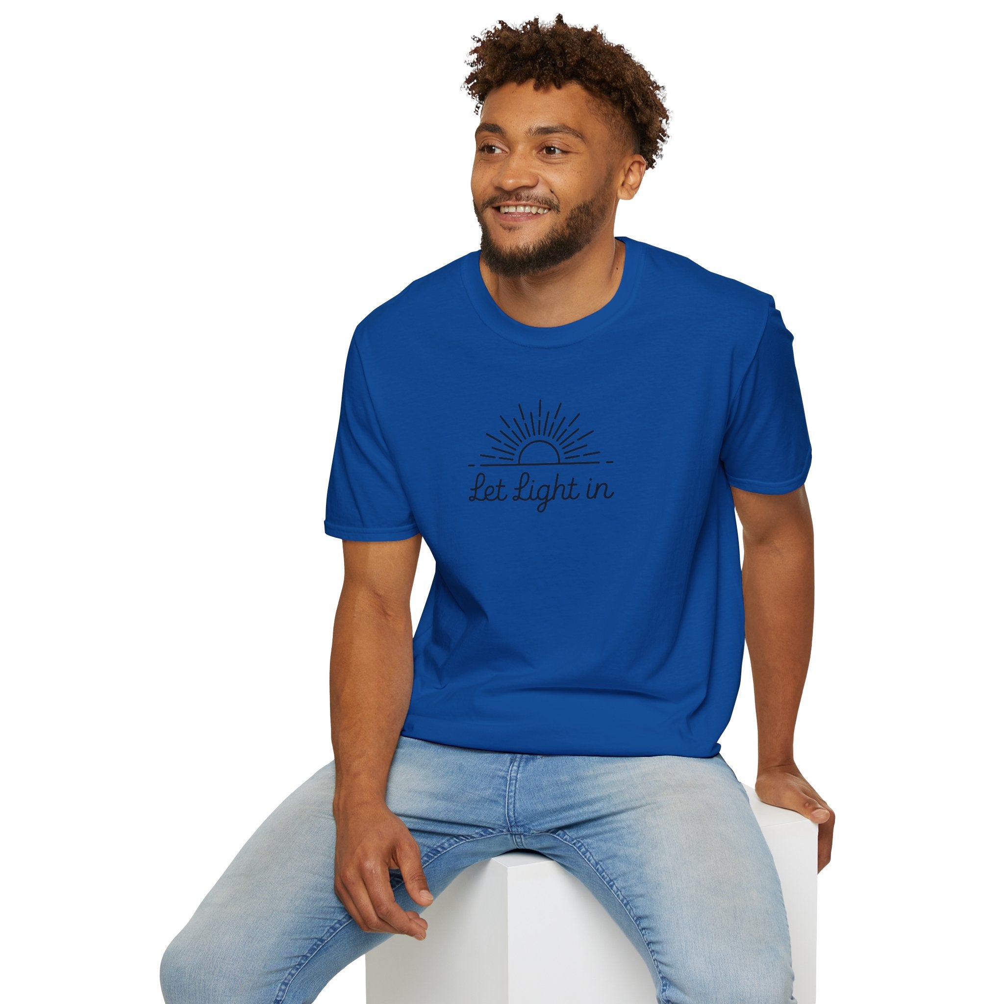 Let Light In Unisex Softstyle T-Shirt – Bright & Inspirational Casual Wear