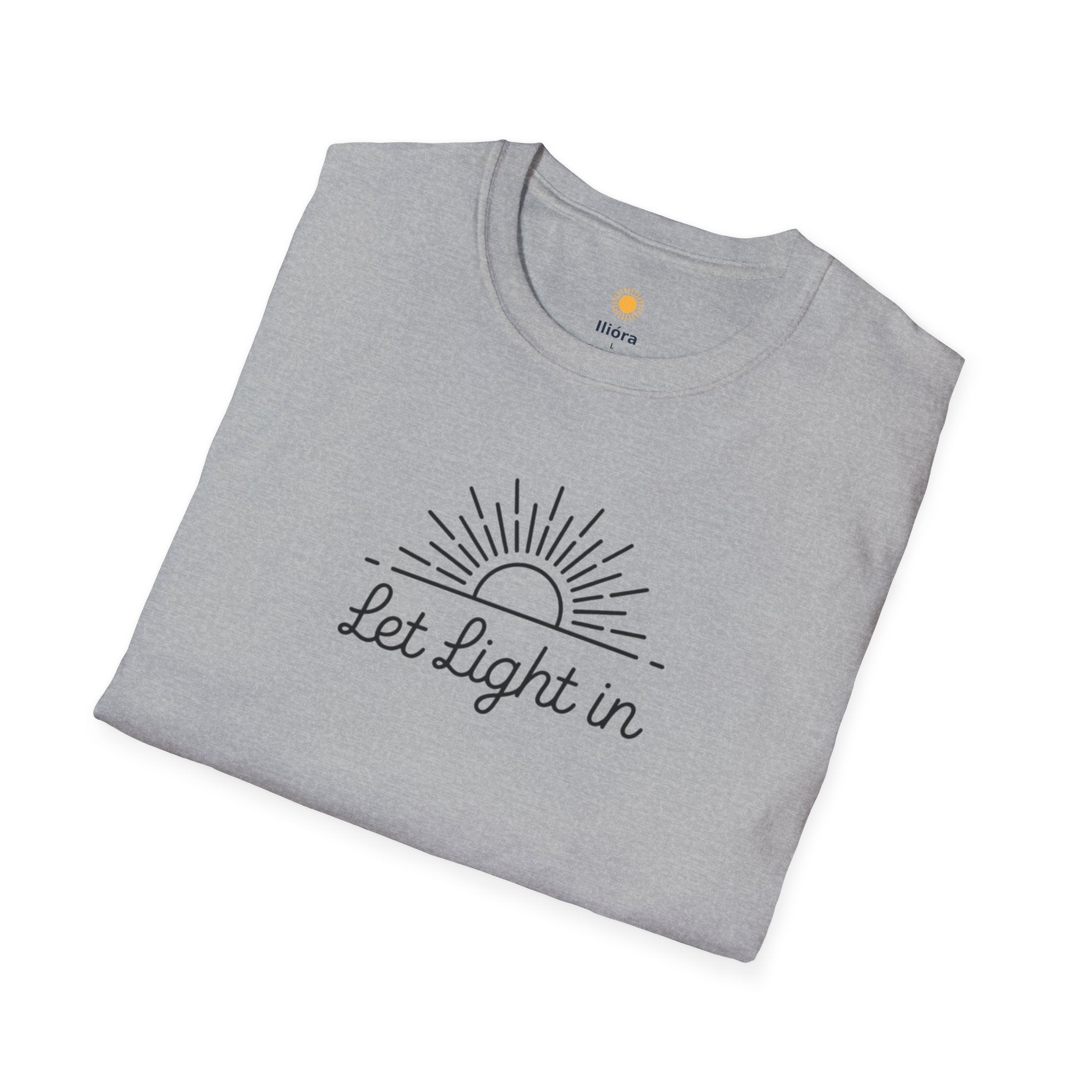 Let Light In Unisex Softstyle T-Shirt – Bright & Inspirational Casual Wear
