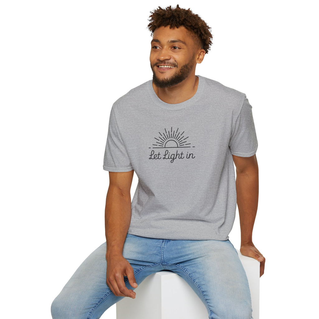 Let Light In Unisex Softstyle T-Shirt – Bright & Inspirational Casual Wear