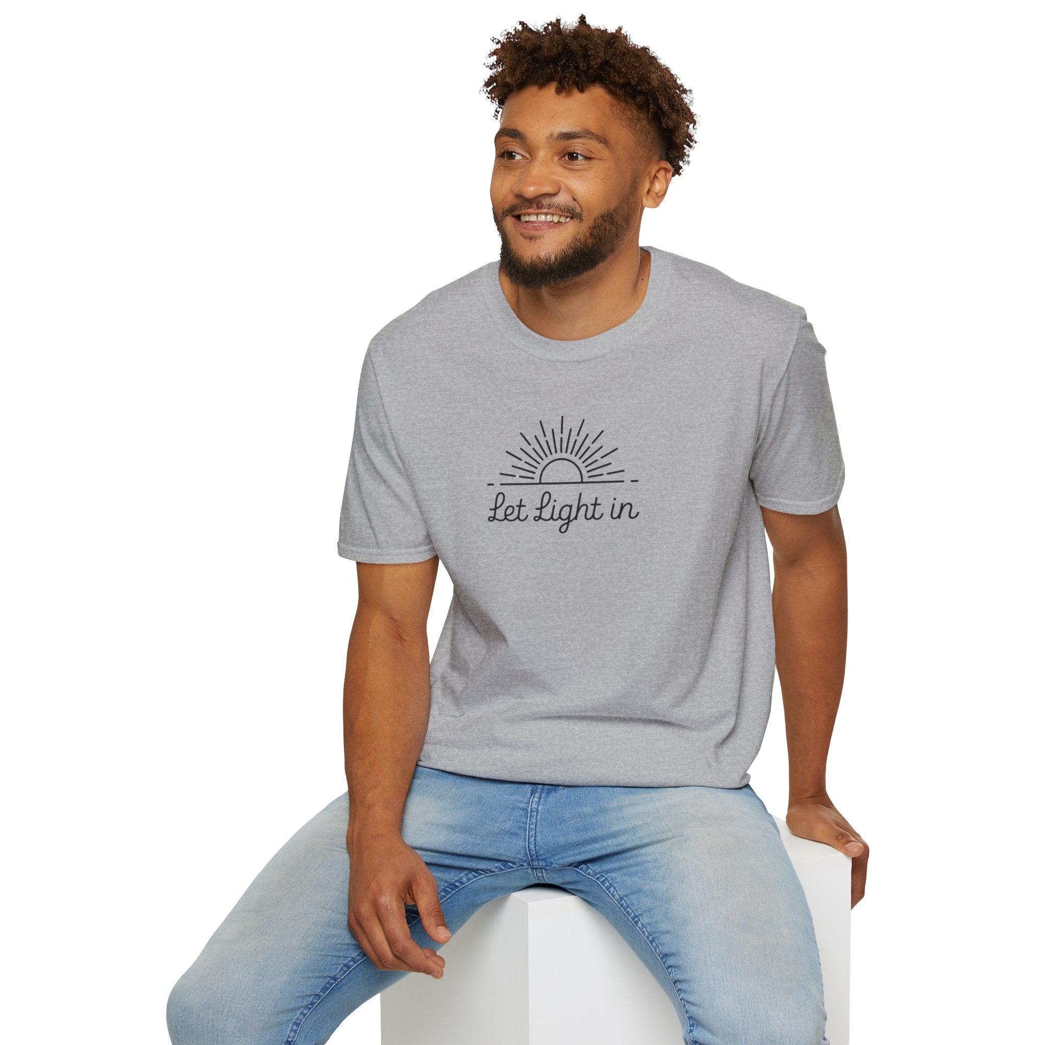 Let Light In Unisex Softstyle T-Shirt – Bright & Inspirational Casual Wear