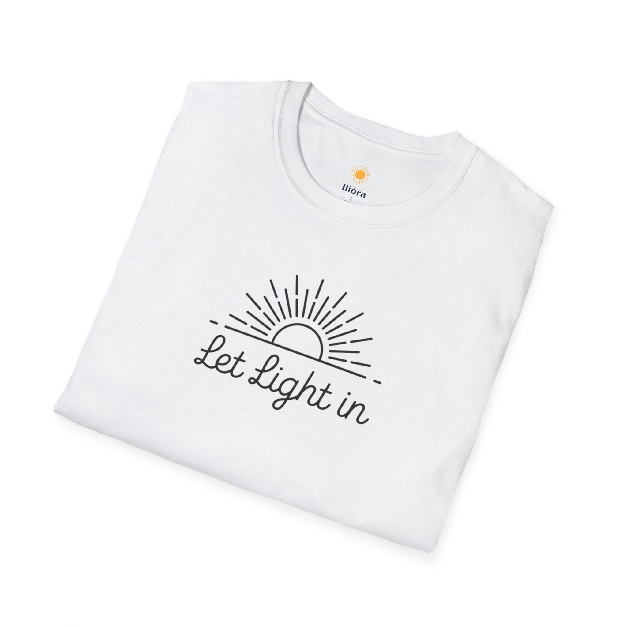 Let Light In Unisex Softstyle T-Shirt – Bright & Inspirational Casual Wear