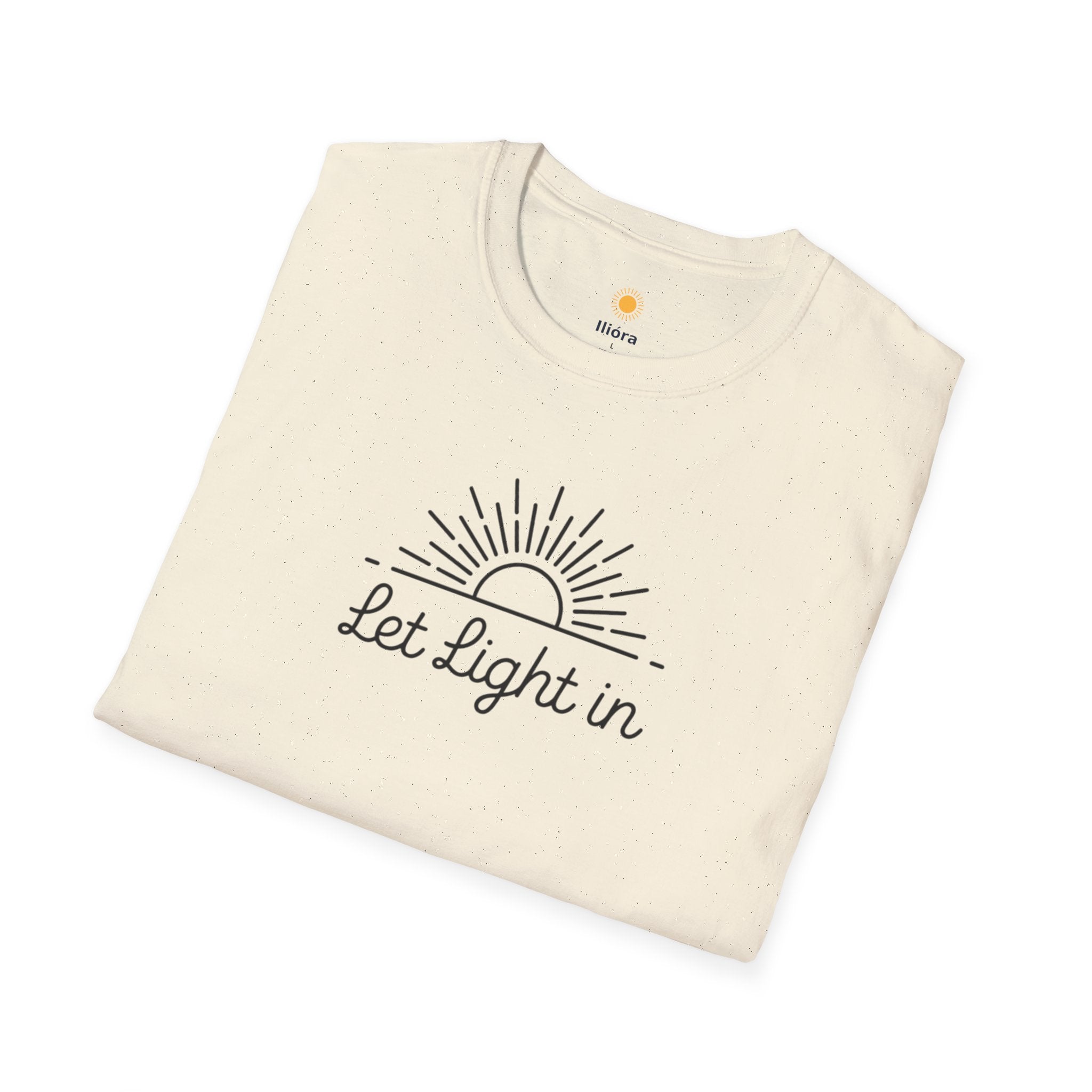 Let Light In Unisex Softstyle T-Shirt – Bright & Inspirational Casual Wear